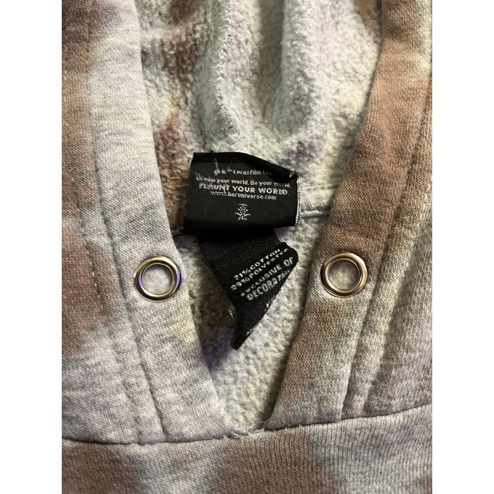 Star Wars Her Universe Boba Fett Tie Dye Hoodie Brown Grey‎ XS Bounty Hunter - Picture 6 of 11